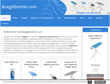 Tablet Screenshot of buegelbretter.com